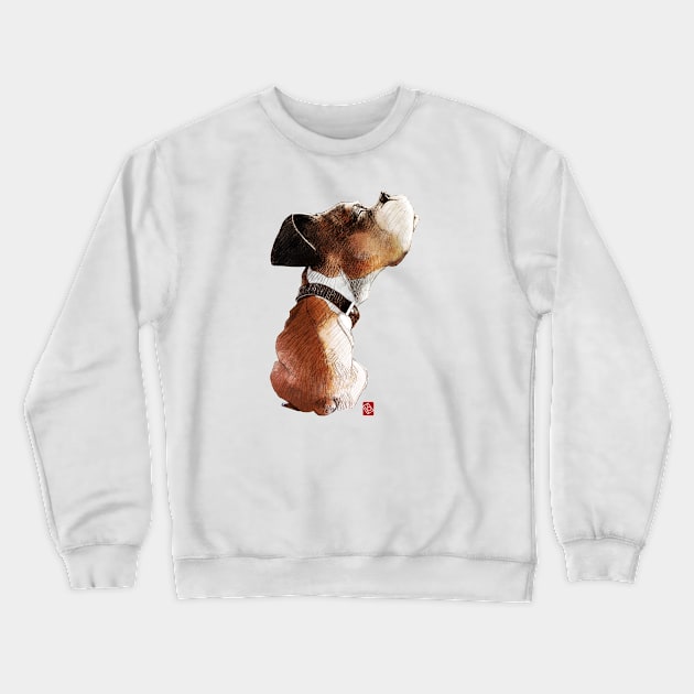 Sketchy Puppy Crewneck Sweatshirt by Khasis